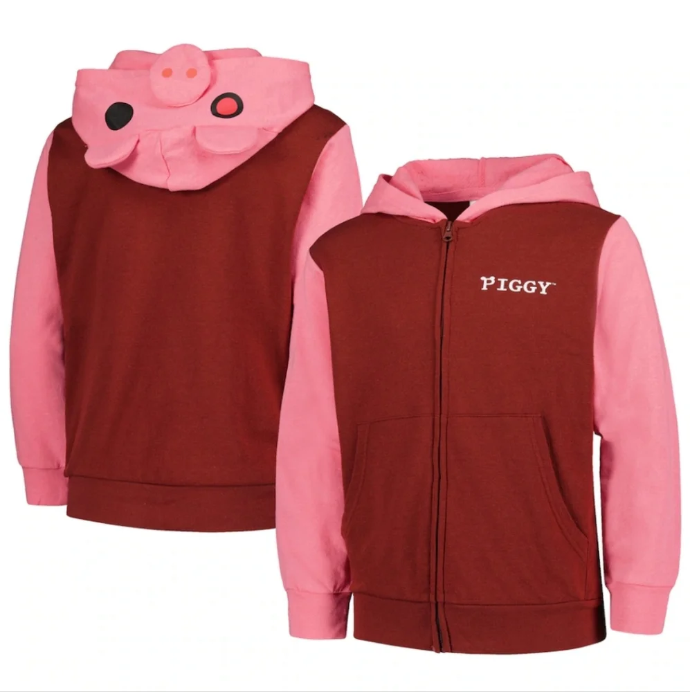 ❤️10/$40 New Piggy Pink and Brown Hoodie